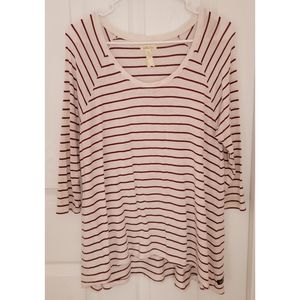 Matilda Jane Cream Striped T-shirt Top Small